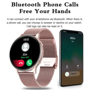 Xiaomi New Bluetooth Call Smart Watch Women Sports Fitness Tracker Waterproof Smartwatch Large HD Screen For Huawei Phone